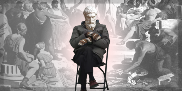 Modified from "Pericles's Funeral oration" by Philipp Foltz (1852)